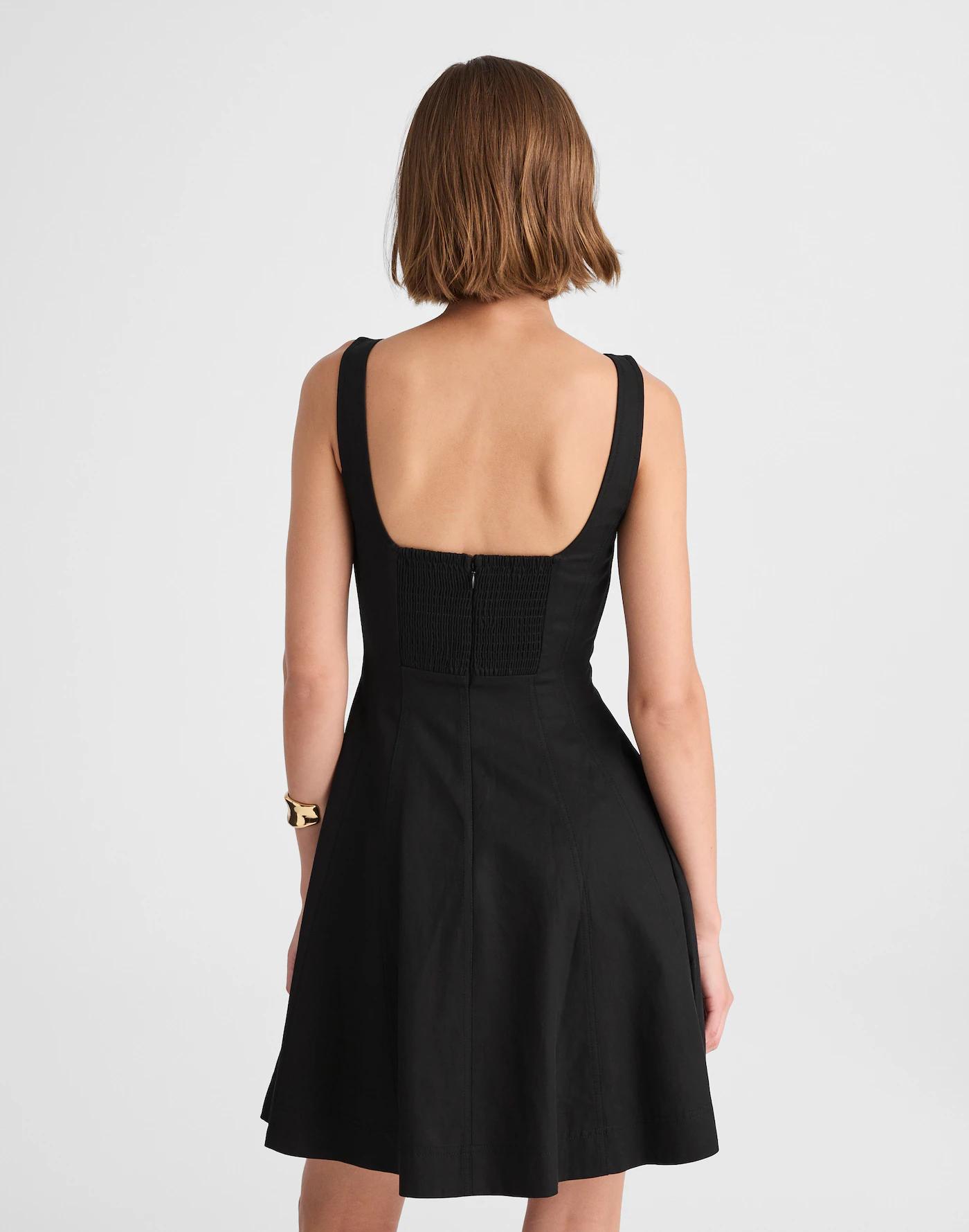 Seamed Open Squareneck Mini Dress Product Image