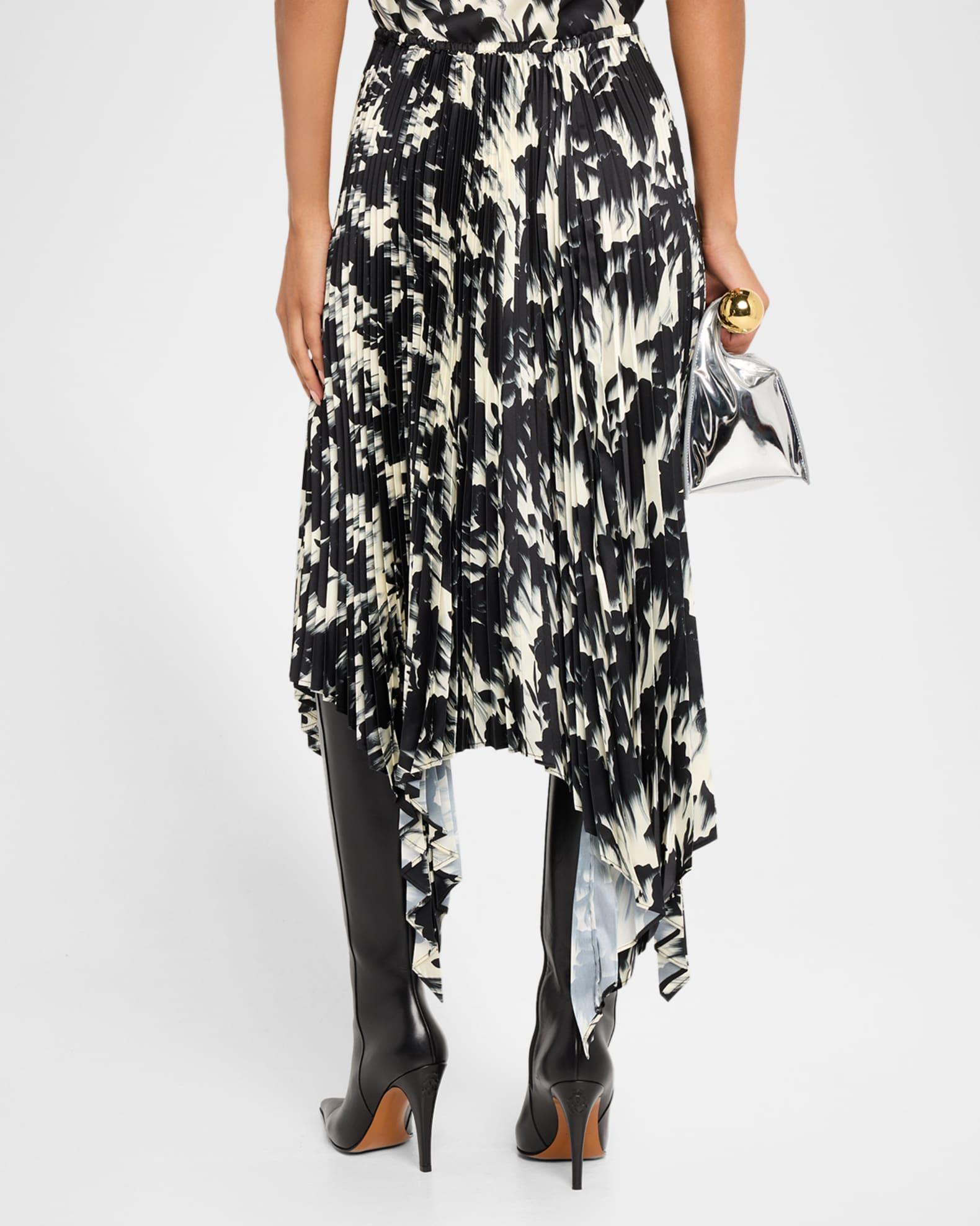 Floral Plisse Midi Skirt Product Image