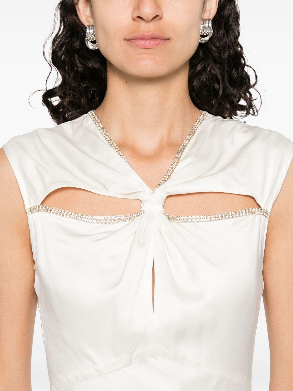 long crystal-embellished dress Product Image