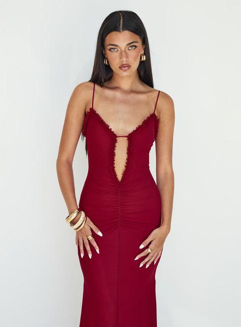 Capisce Maxi Dress Red Product Image