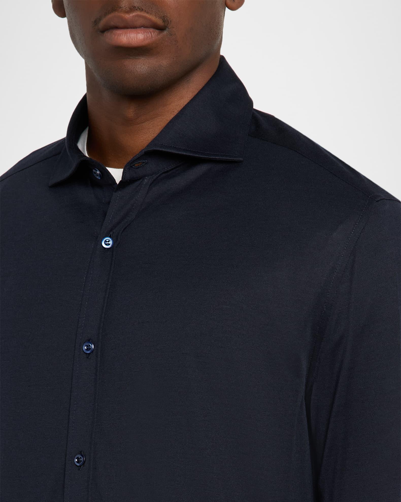 Men's Silk and Cotton Jersey Sport Shirt Product Image