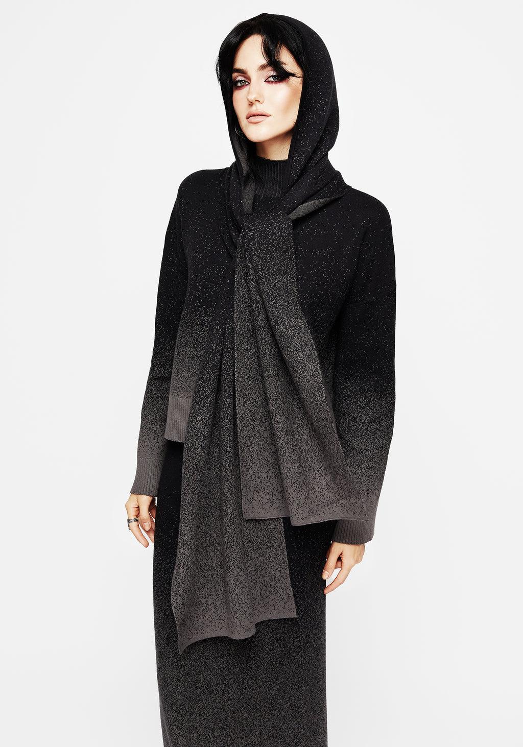 Nightjar Ombre Knit Mermaid Maxi Skirt Product Image