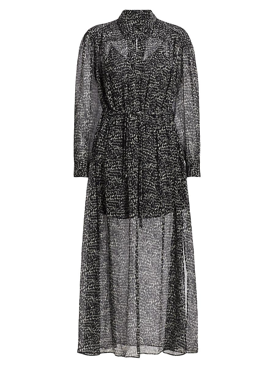 Womens Emmy Sheer Printed Dress Product Image