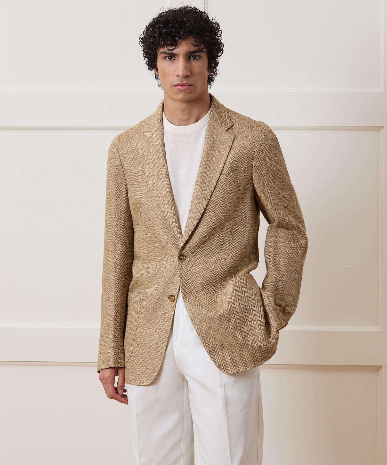 Italian Silk-Linen Herringbone Sport Coat Product Image