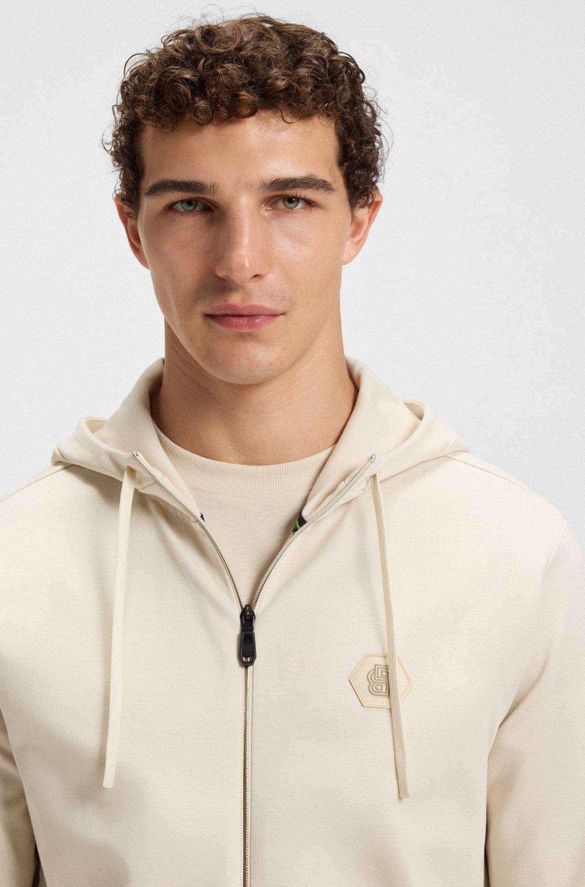 Relaxed-fit hoodie with Double B monogram Product Image
