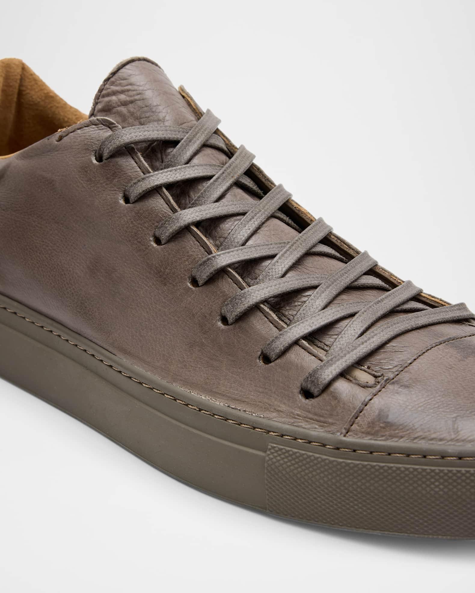 Men's Reed Leather Low-Top Sneakers Product Image