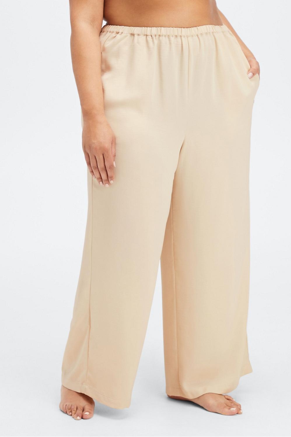 Fabletics Sleep Pant Womens white plus Size 4X Product Image