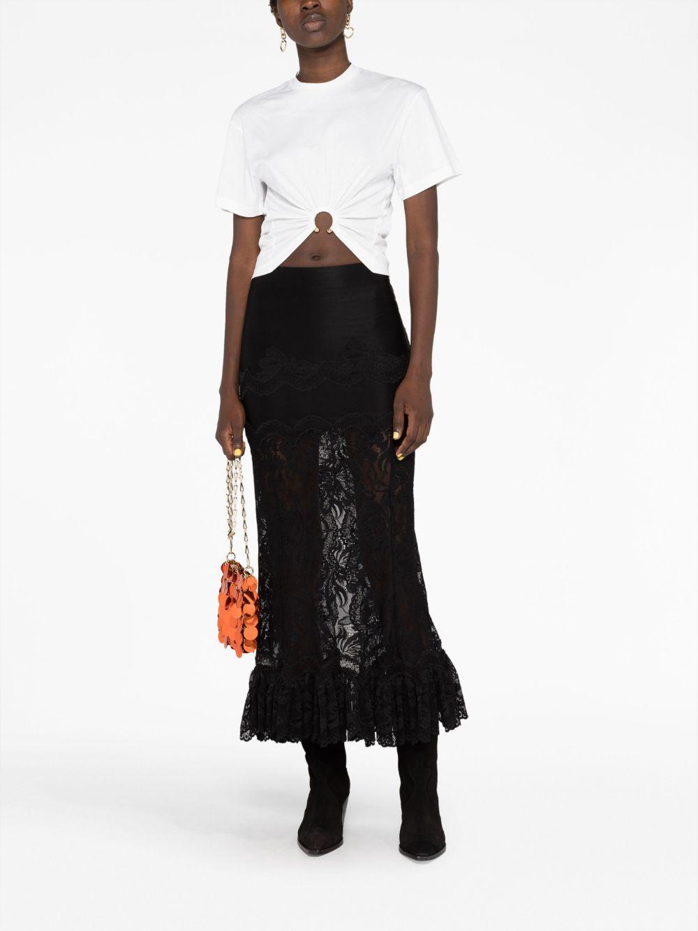 gathered cotton T-shirt Product Image