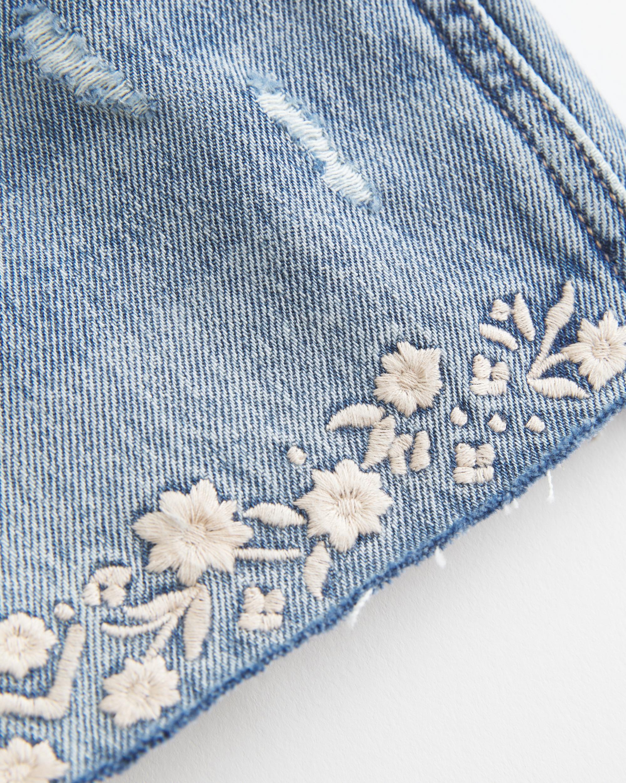 Ultra Low-Rise Khaki Twill Mini Shorts Product Image