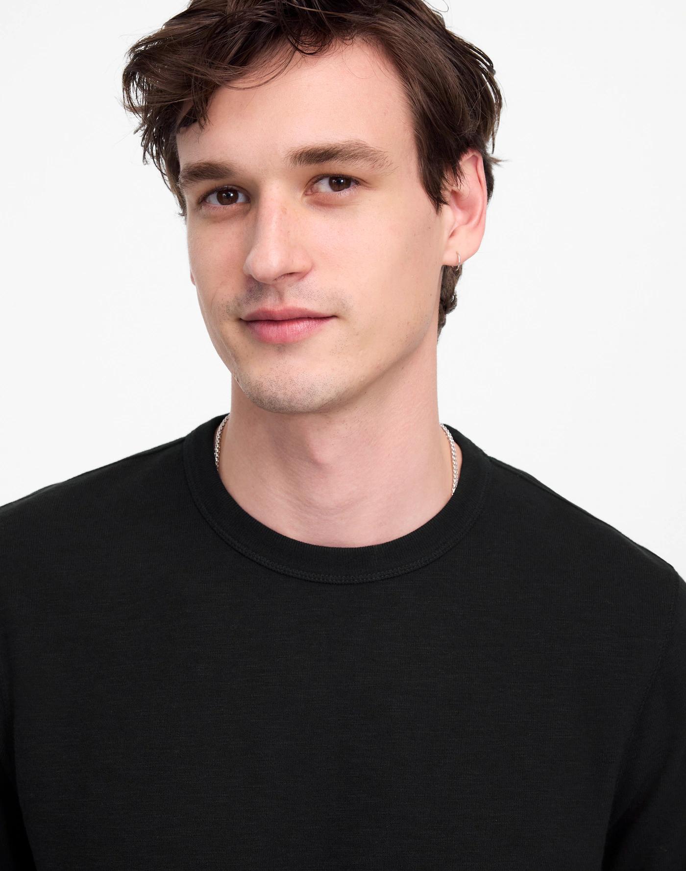 Heavyweight Slub Cotton Long-Sleeve Tee Product Image