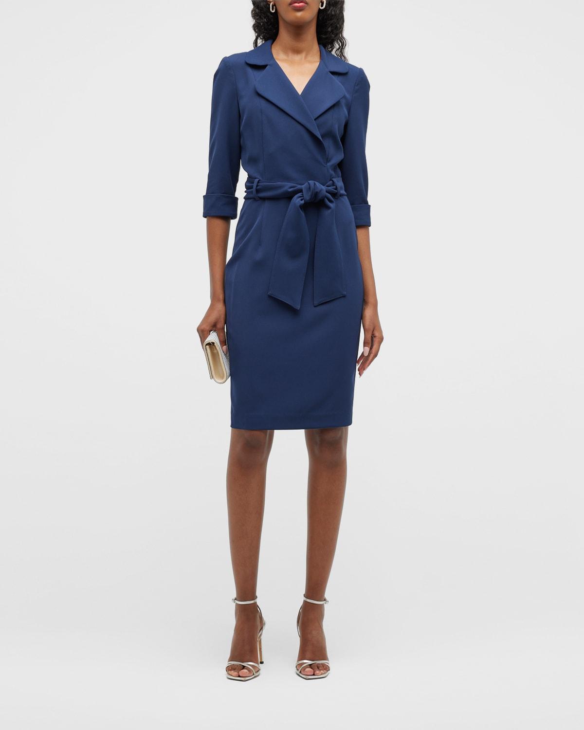 Womens Lucinda Belted Sheath Dress Product Image