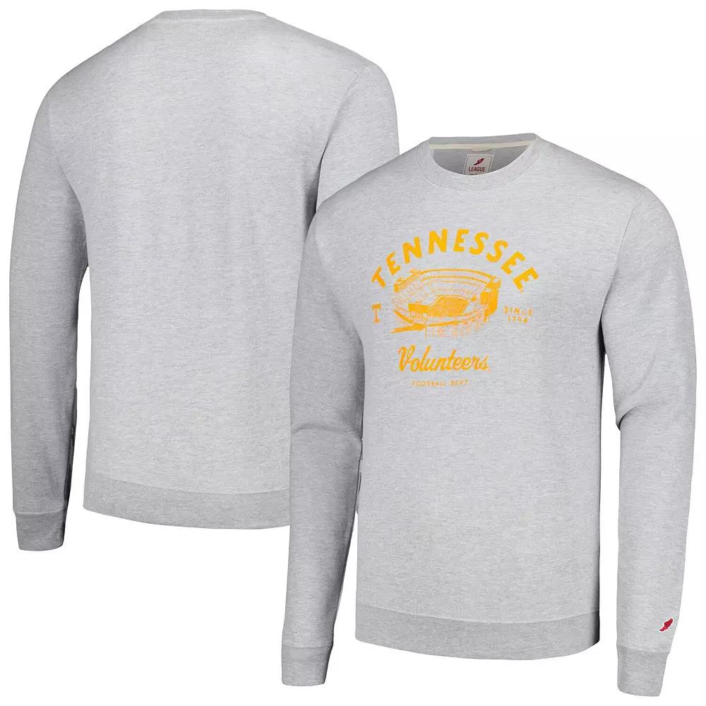 Men's League Collegiate Wear Heather Gray Tennessee Volunteers Stadium Essential Pullover Sweatshirt, Size: 2XL, Grey Product Image