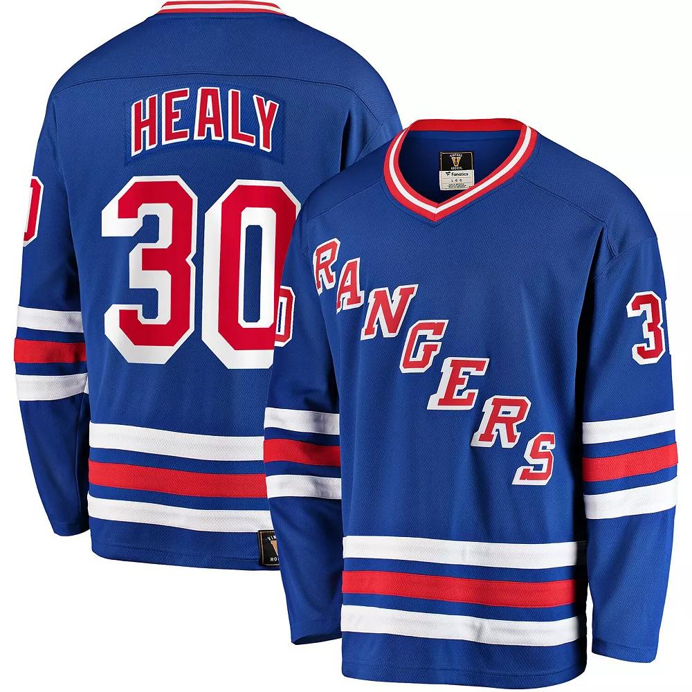 Men's Fanatics Branded Glenn Healy Blue New York Rangers Premier Breakaway Retired Player Jersey,  Product Image