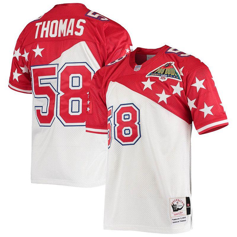 Mens Mitchell & Ness Derrick Thomas /Red AFC 1995 Pro Bowl Authentic Jersey Product Image