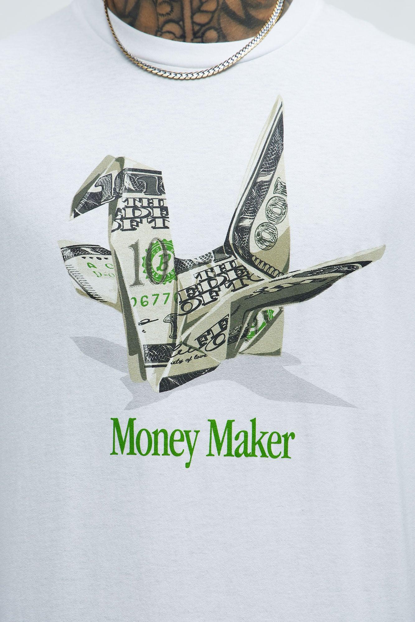 Money Crane Short Sleeve Tee - White Product Image