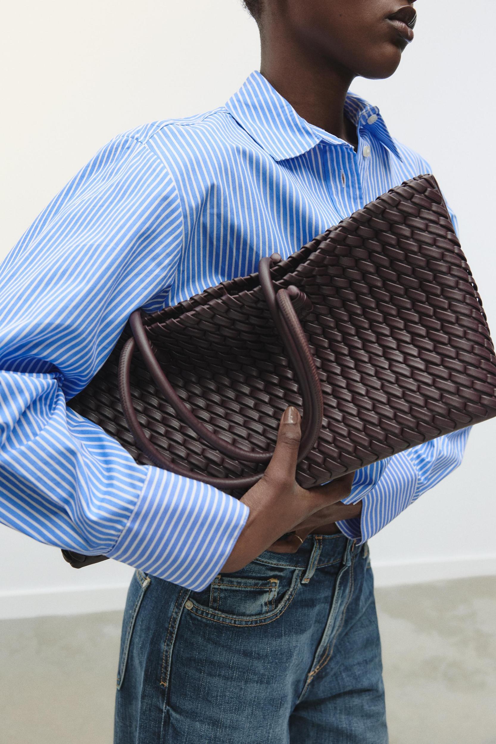 ELONGATED WOVEN SHOPPER Product Image