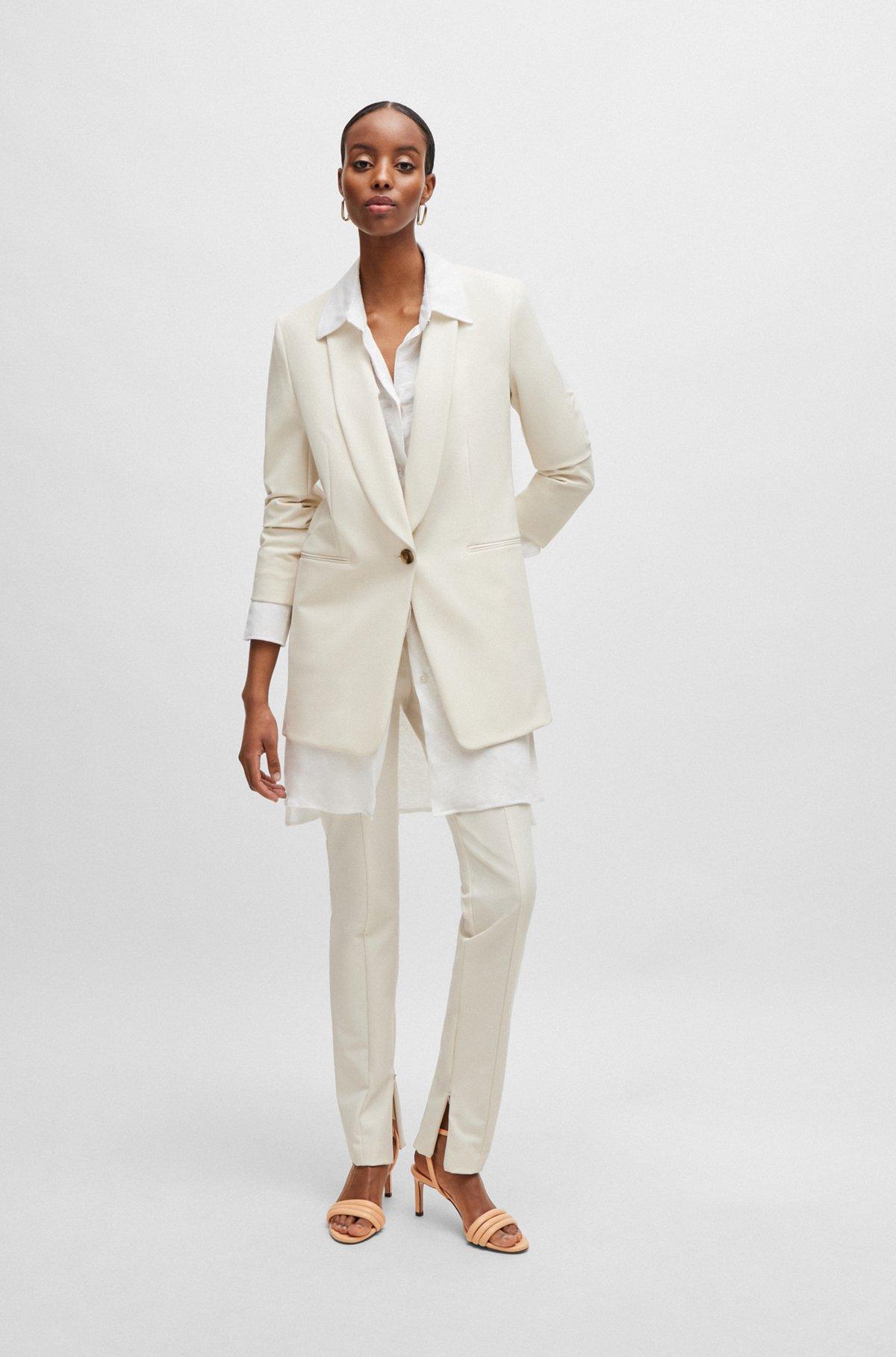 BOSS - Strappy sandals in nappa leather with a 7cm heel - light pink Product Image