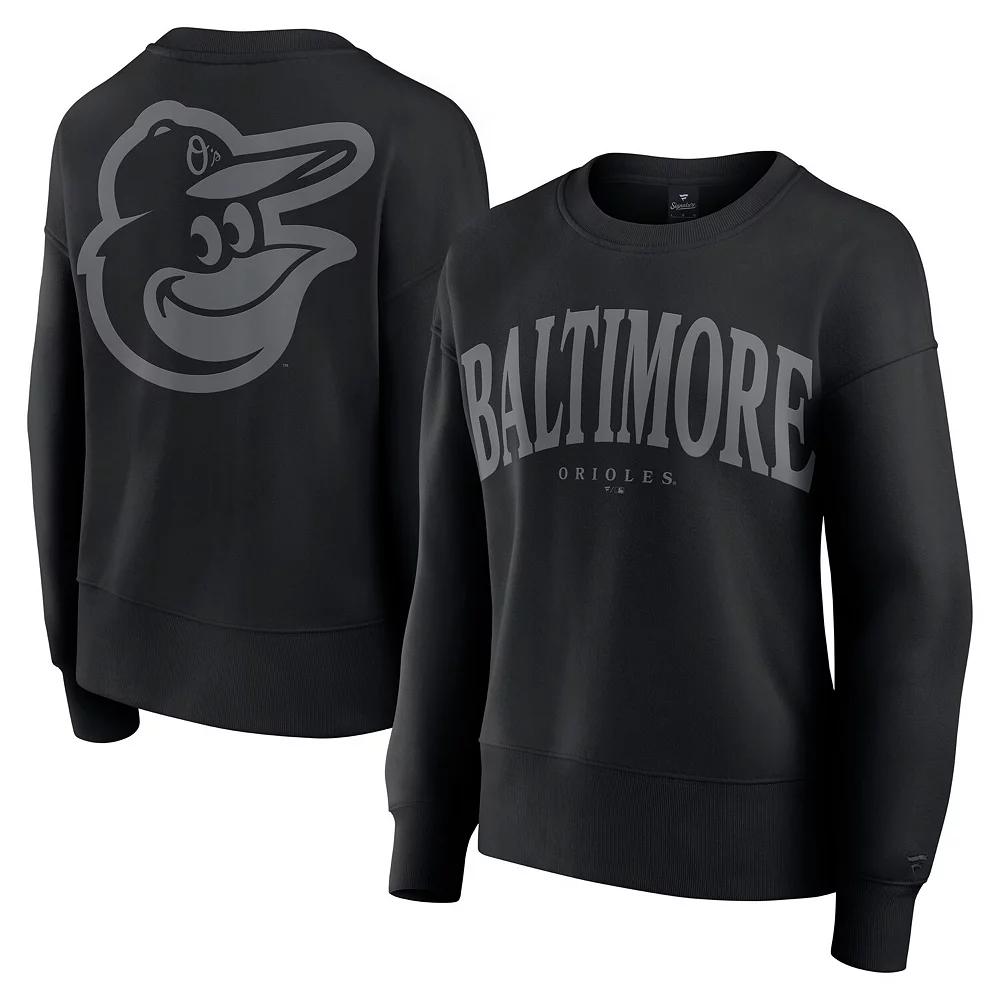 Women's Fanatics Black Baltimore Orioles Elements Flow Pullover Sweatshirt,  Product Image