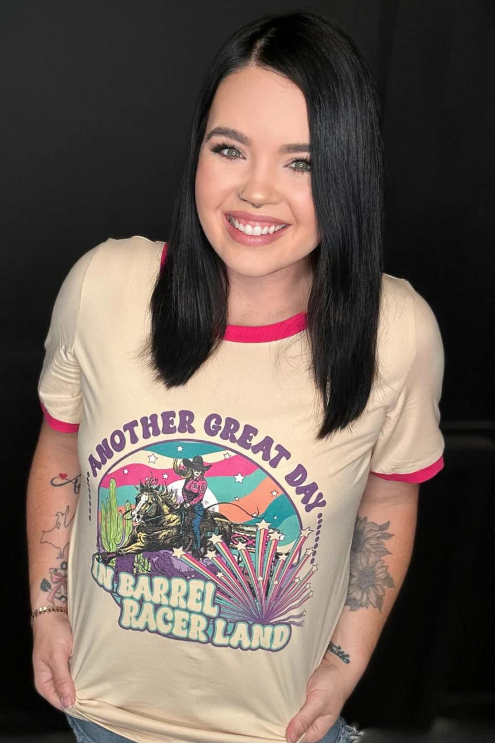 Sterling Kreek Barrel Racer Land Ringer Tee Product Image