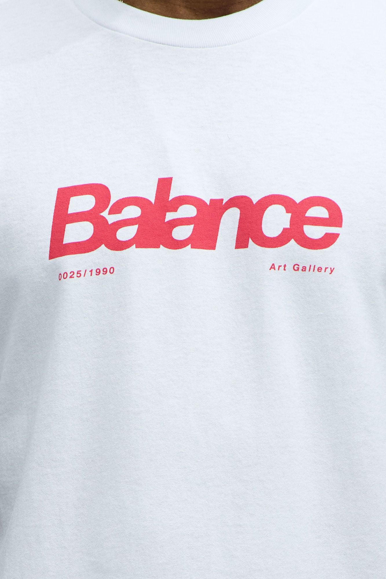 Balance Isn't Something Short Sleeve Tee - White Product Image