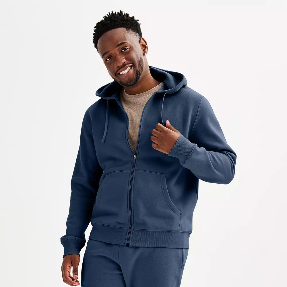 Men's Tek Gear® Ultra Soft Fleece Zip Front Hoodie,  Product Image