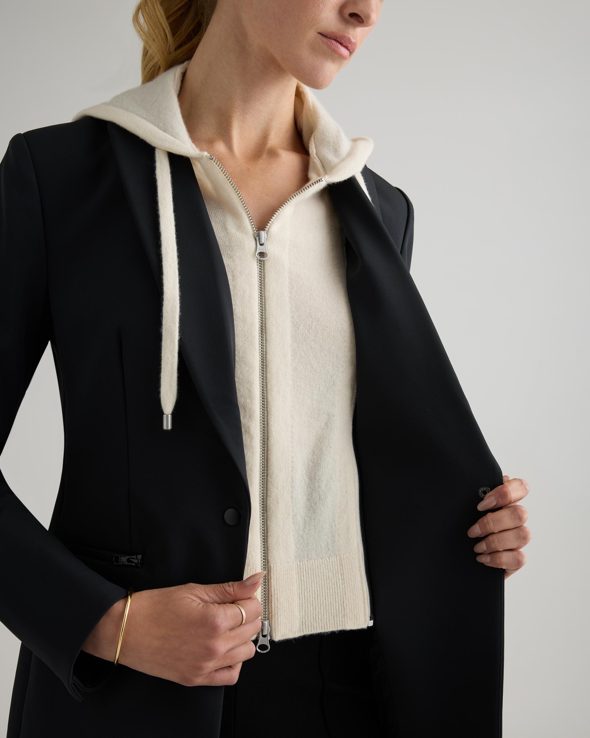 Quince | Women's Scuba Single-Breasted Convertible Blazer Nylon Product Image