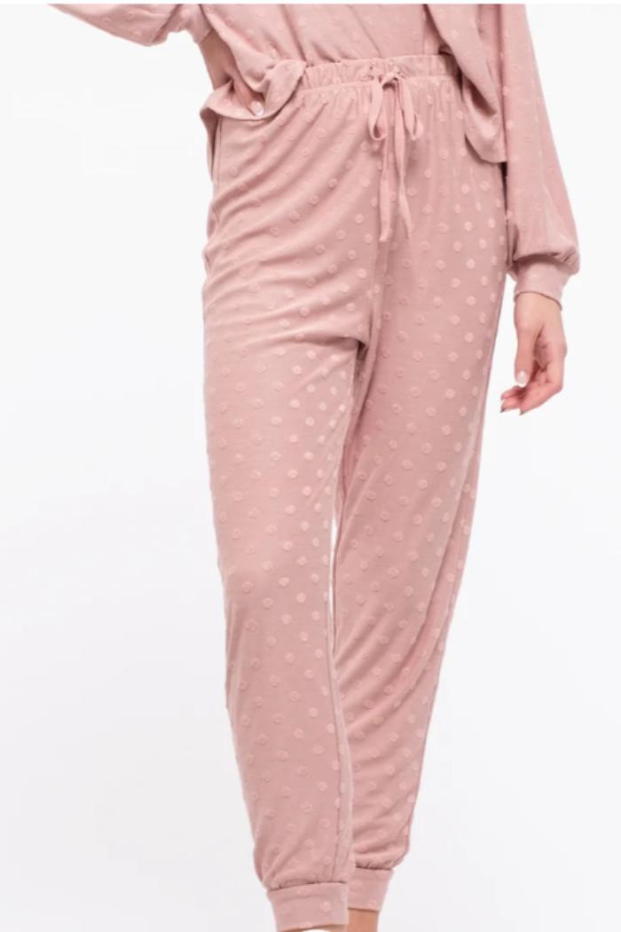 Dotted Cozy/Lounge Pants Product Image