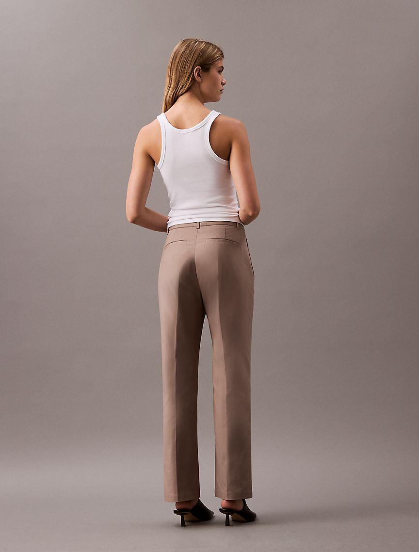 Cotton Stretch Straight Fit Chino Pants Product Image