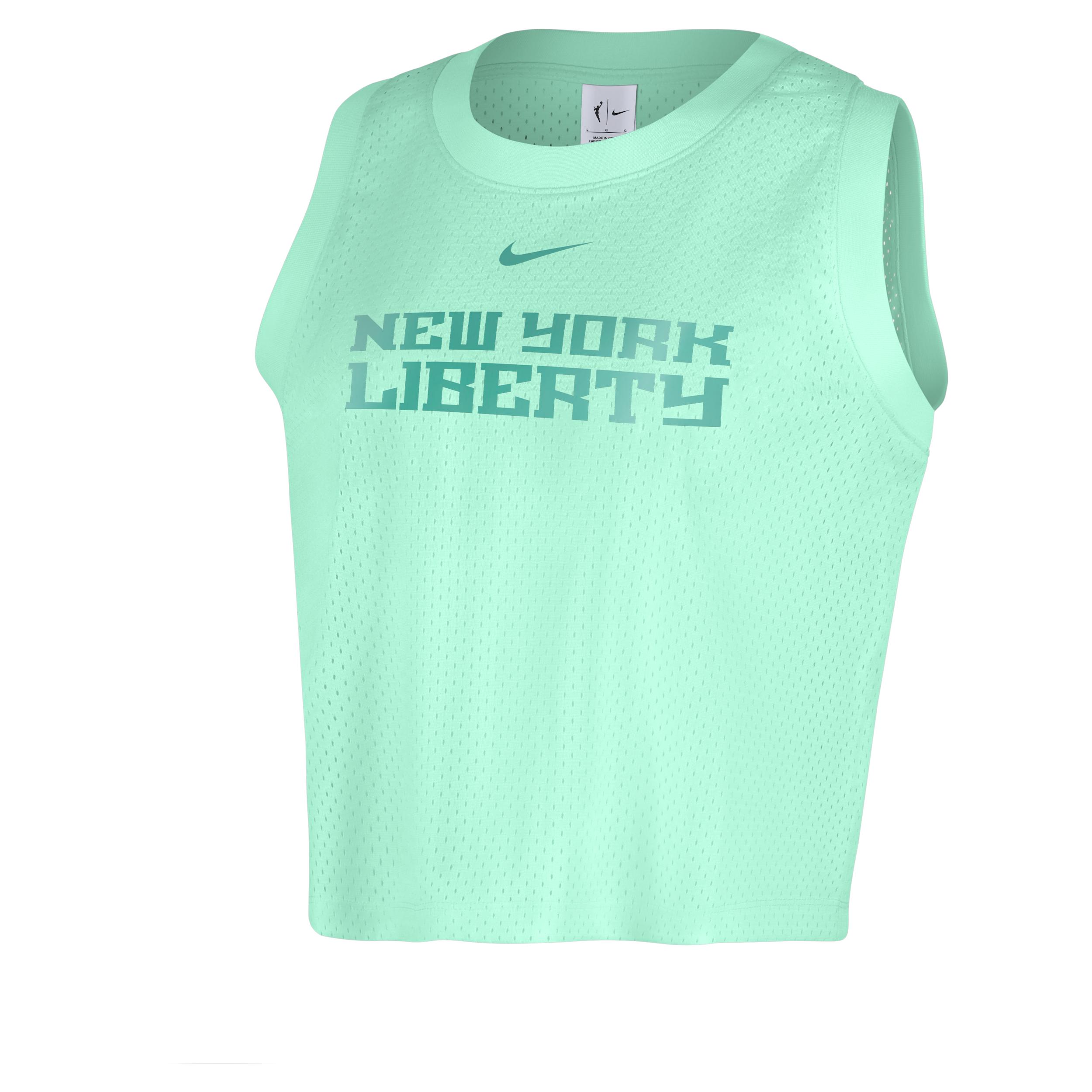 New York Liberty Nike Womens WNBA Mesh Tank Top | HF6471-353 Product Image