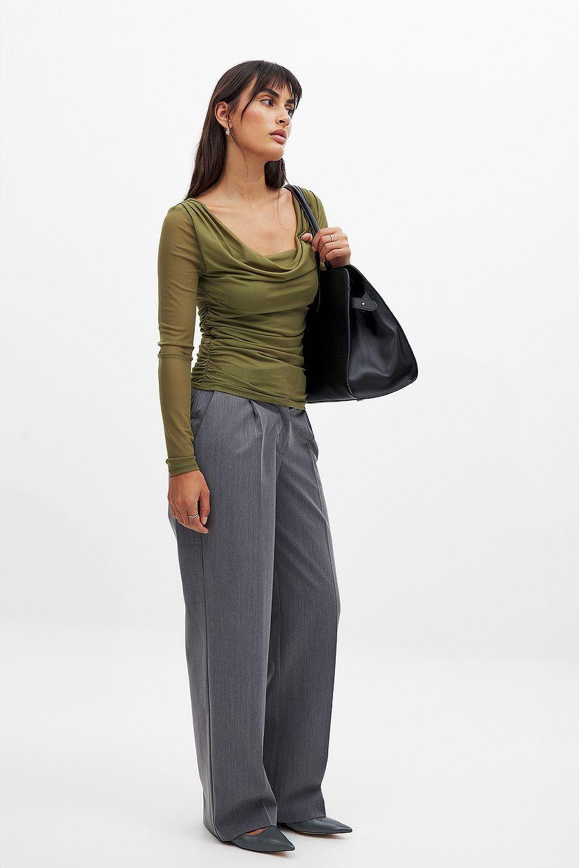 Mesh Draped Top Product Image