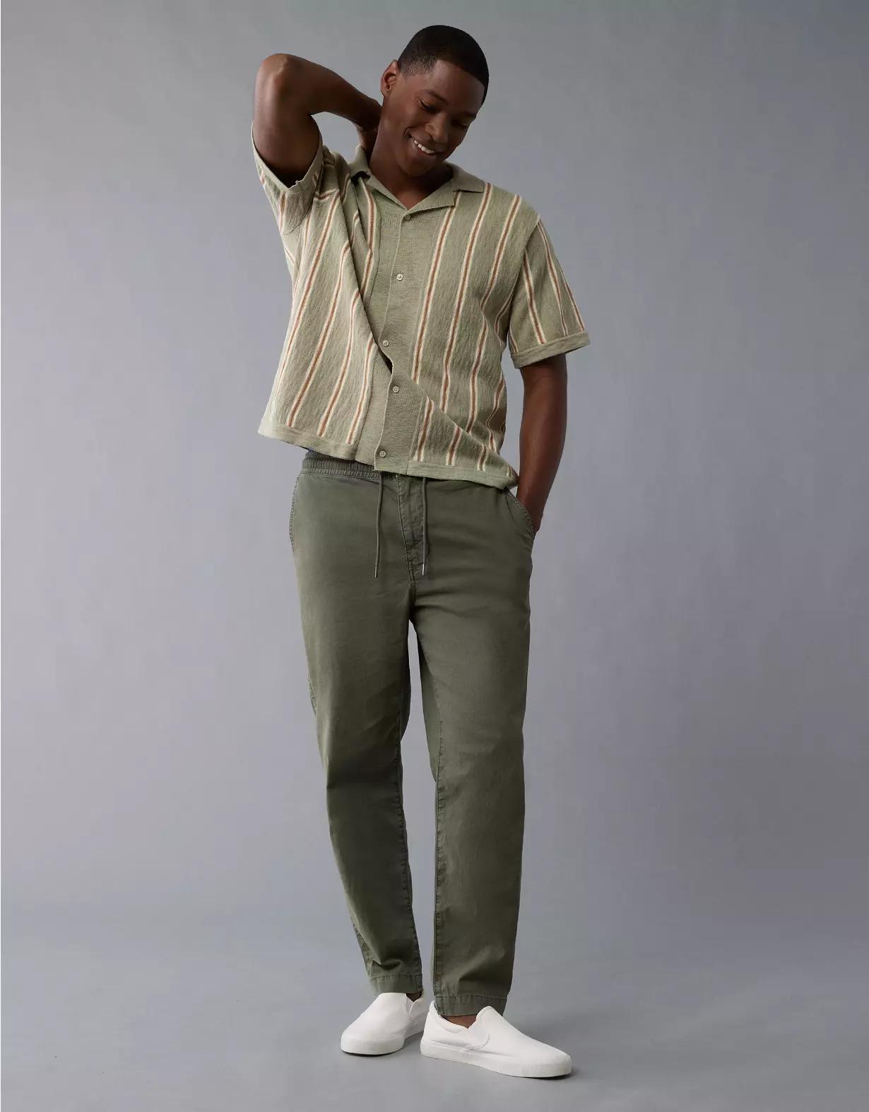 AE Flex Linen-Blend Athletic Fit Pull-On Pant Product Image