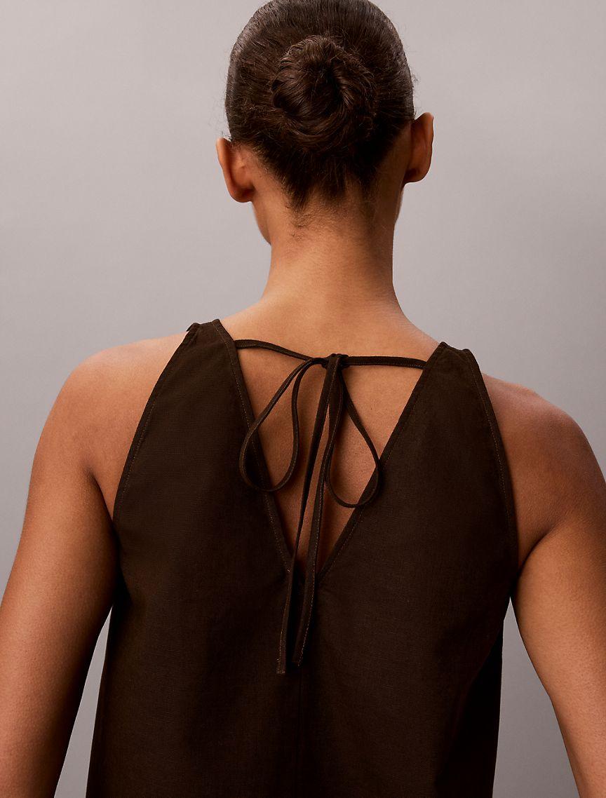 Linen Blend Sleeveless Top Product Image
