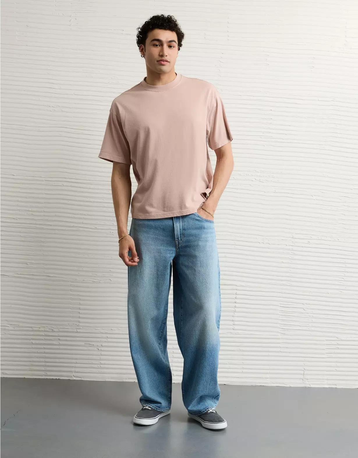 AE Boxy Sueded Jersey T-Shirt Product Image