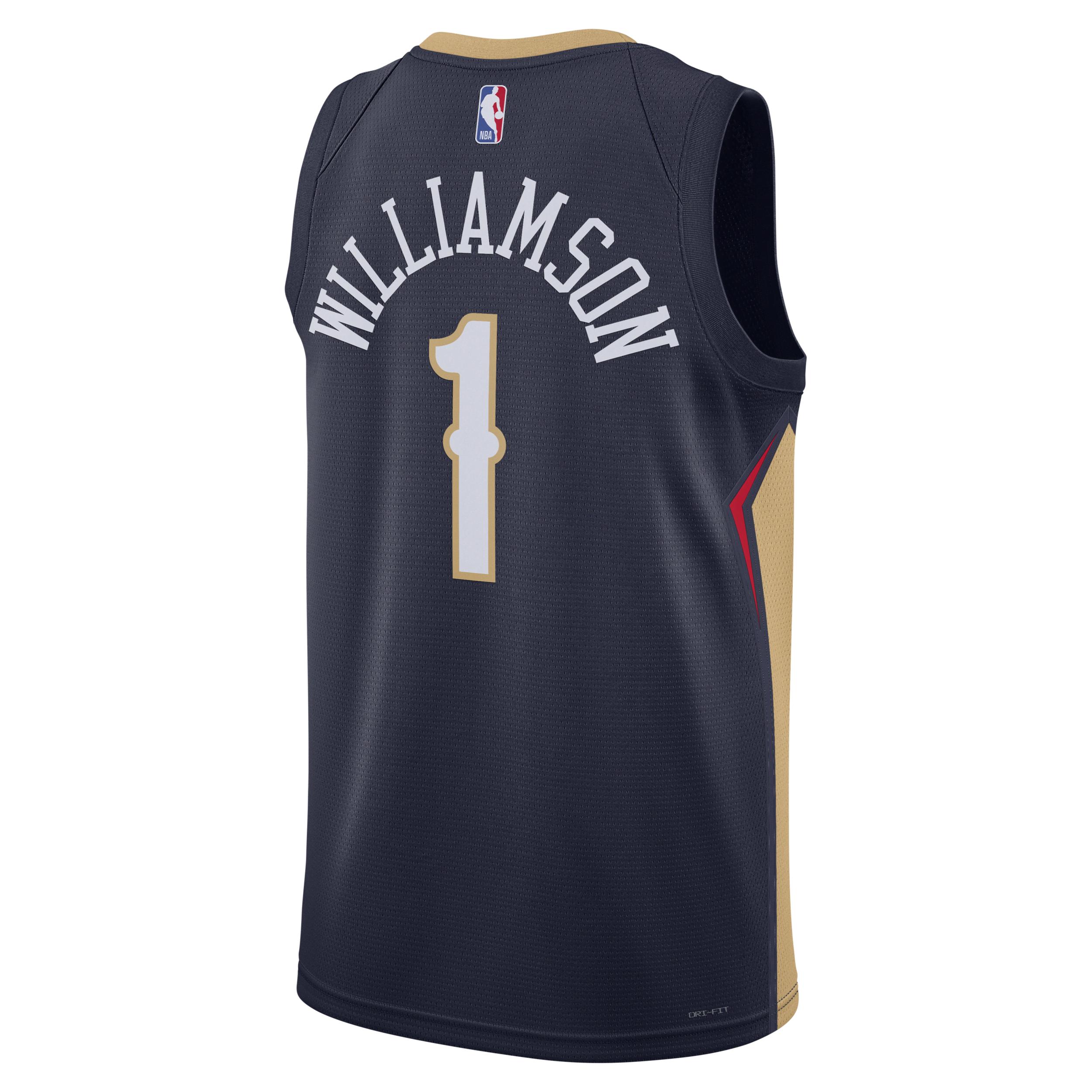 New Orleans Pelicans Icon Edition Nike Mens Dri-FIT NBA Swingman Jersey | DN2014-419 Product Image