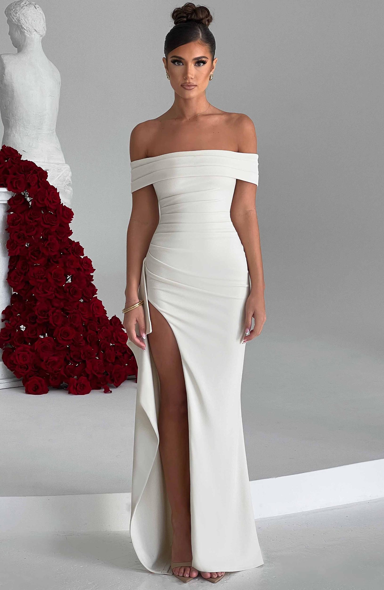 Joyce Maxi Dress - Ivory Product Image