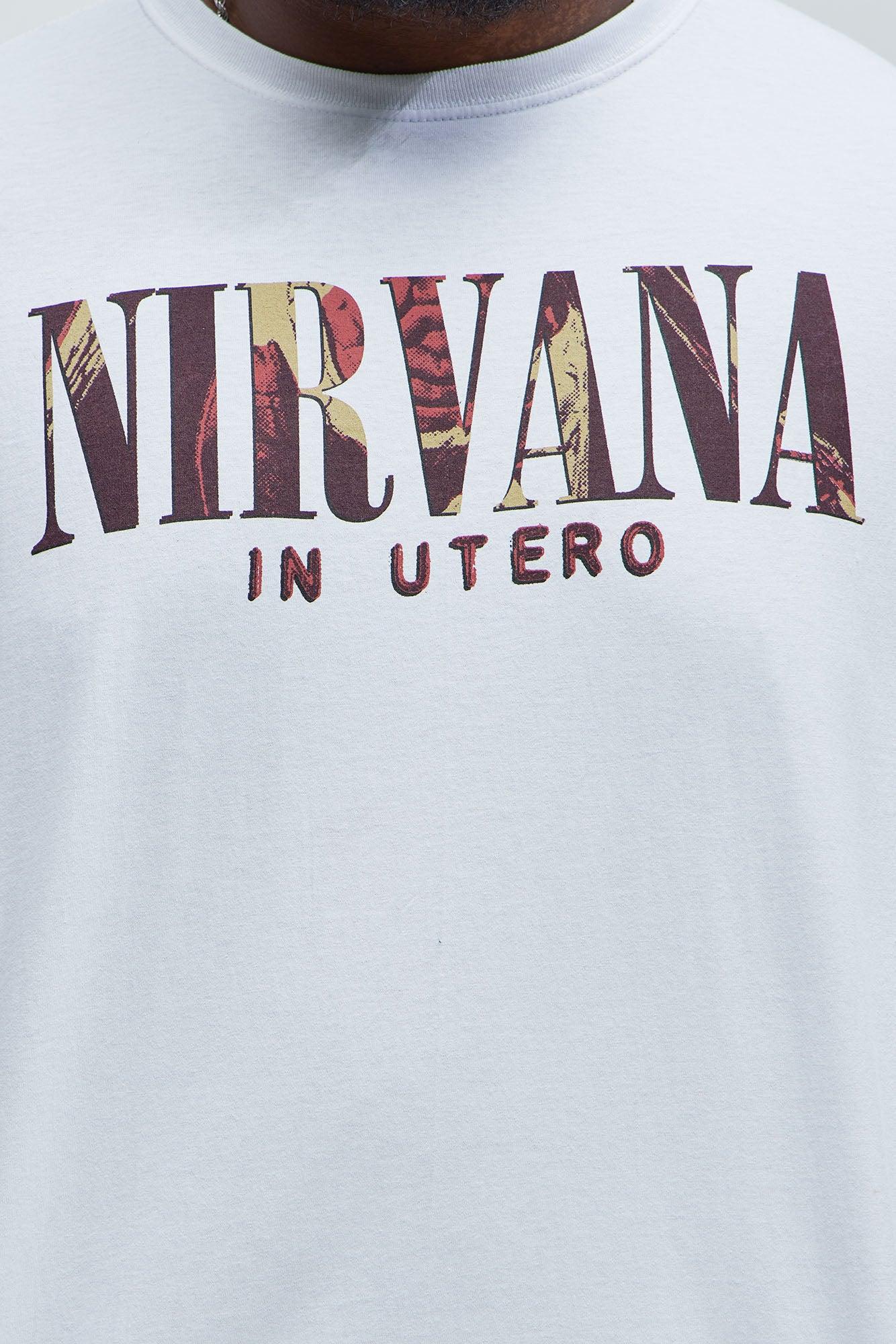Nirvana In Utero Album Short Sleeve Tee - White Product Image