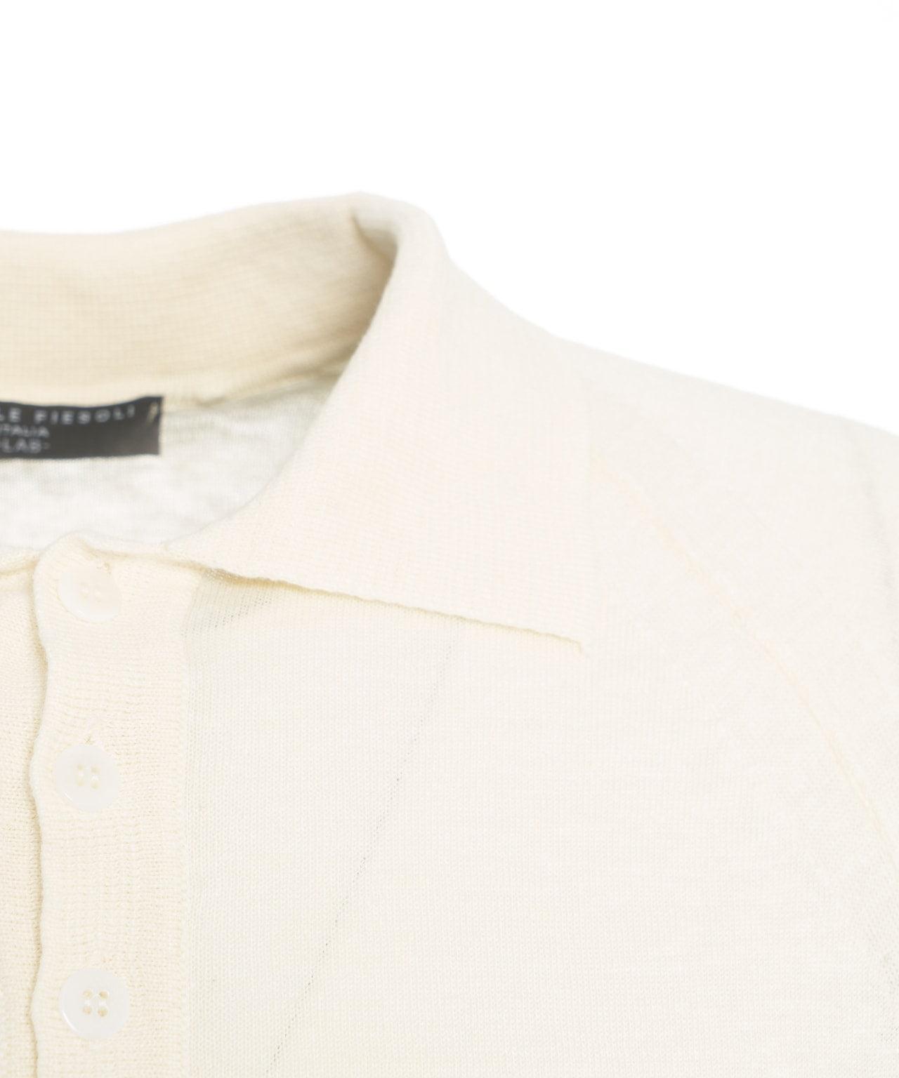 Linen blend polo shirt Product Image