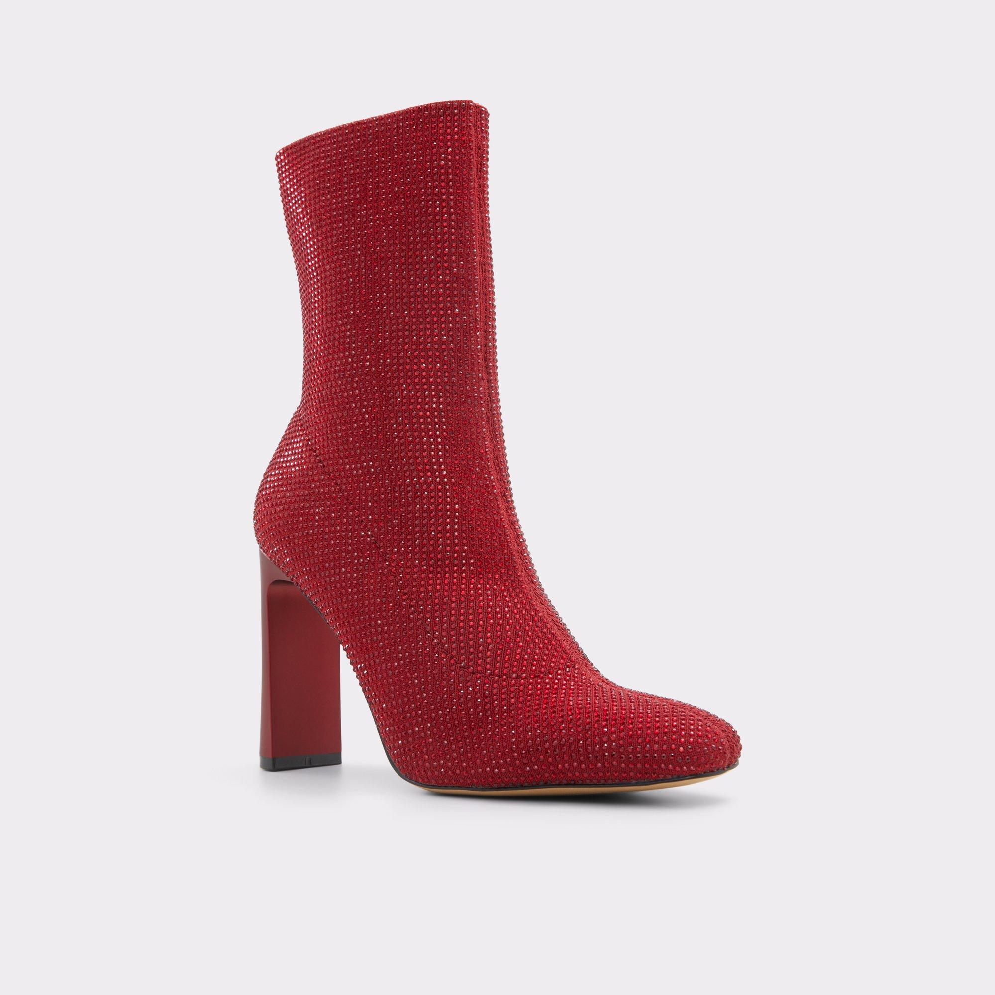 ALDO Faelora - Women's Ankle Boot - Red, Size 6 Product Image
