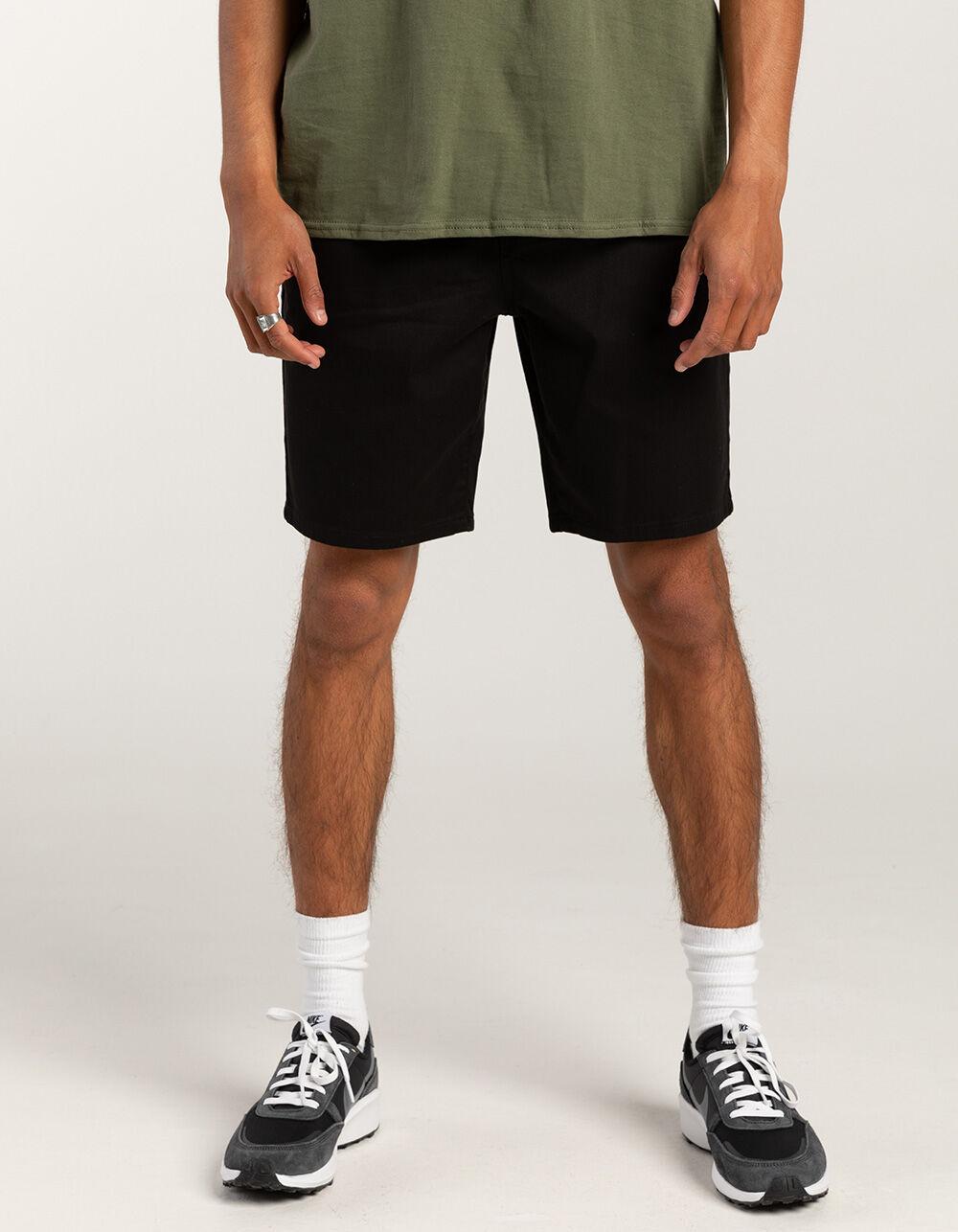 RSQ Mens Mid Length  9" Chino Shorts - BLACK Product Image