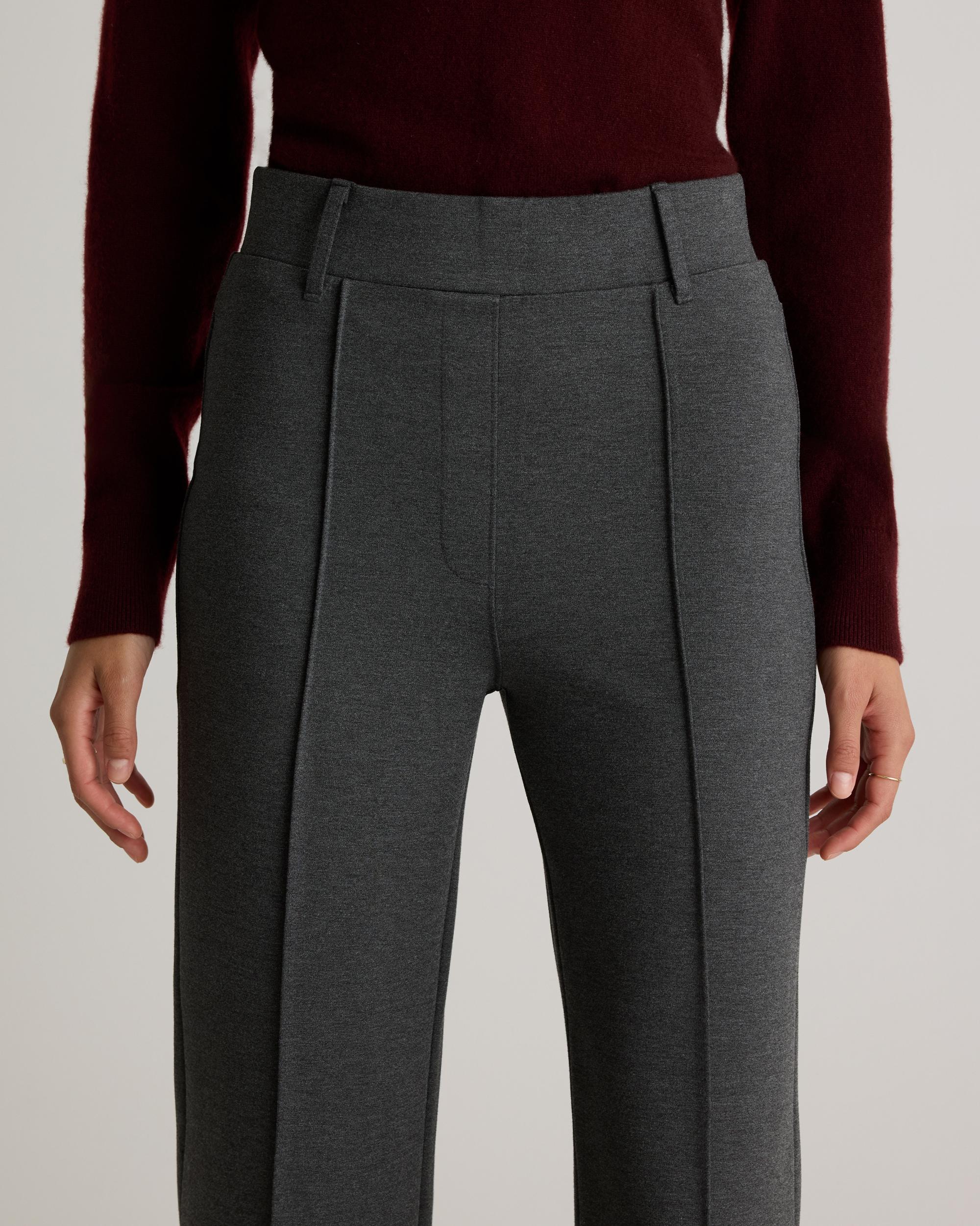 Quince | Women's Ultra-Stretch Ponte Flare Leg Pants Rayon Product Image