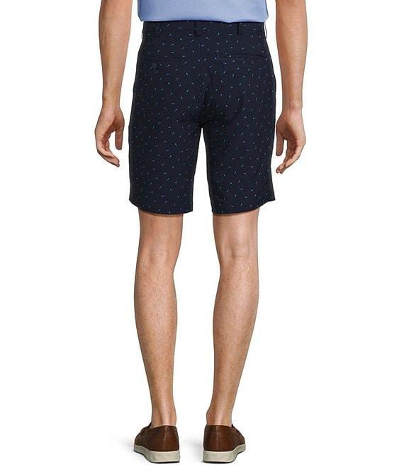 Roundtree & Yorke Performance Classic Fit Flat Front 9#double; Seersucker Shorts Product Image