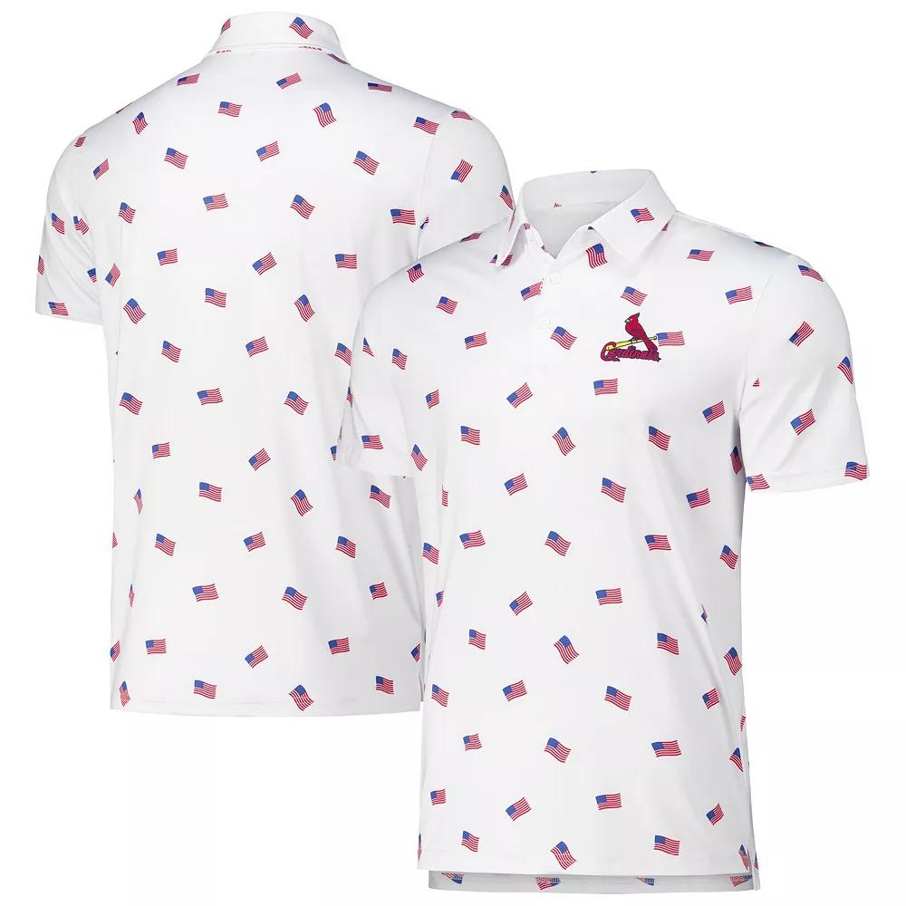 Men's Antigua White St. Louis Cardinals Americana Polo,  Product Image