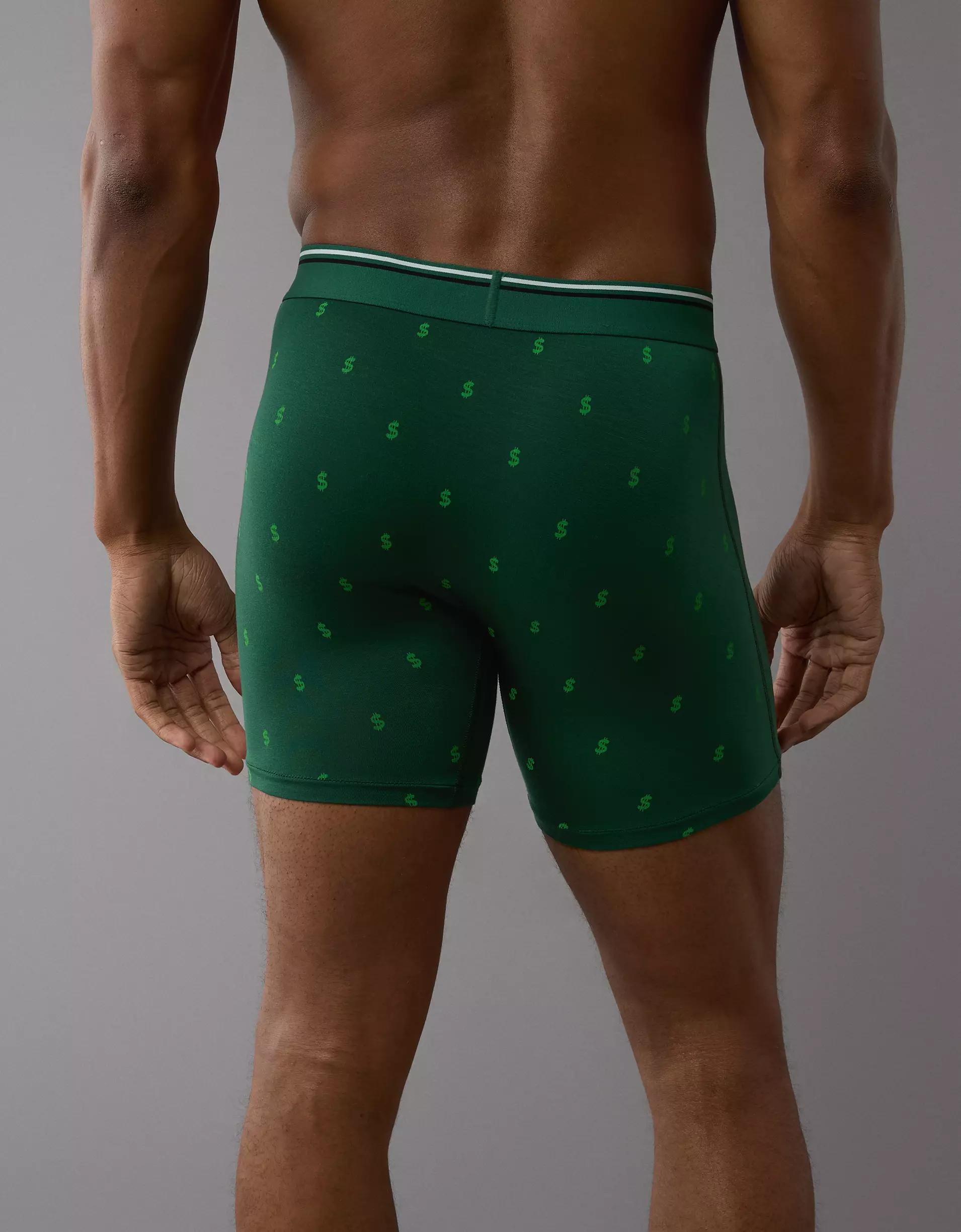AEO Men's Tiny Dollar Signs 6" Ultra Soft Boxer Brief Product Image