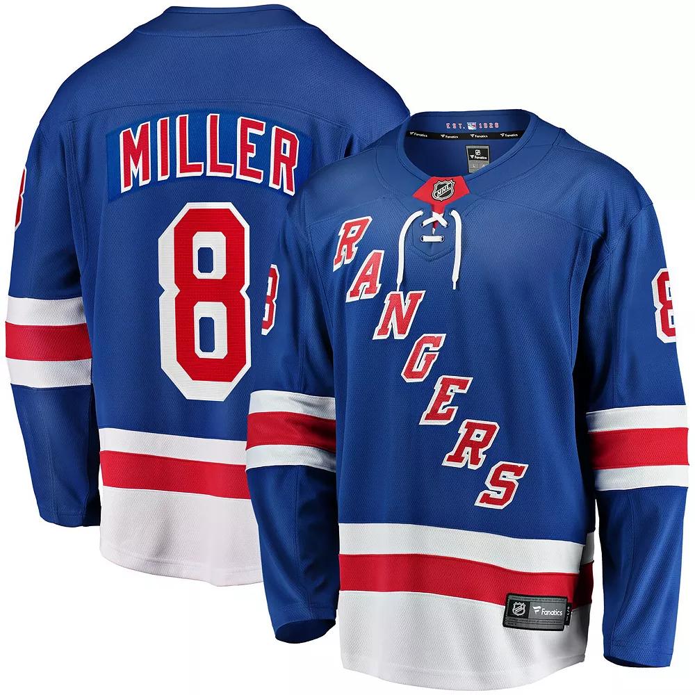 Men's Fanatics J.T. Miller Blue New York Rangers Home Breakaway Jersey,  Product Image