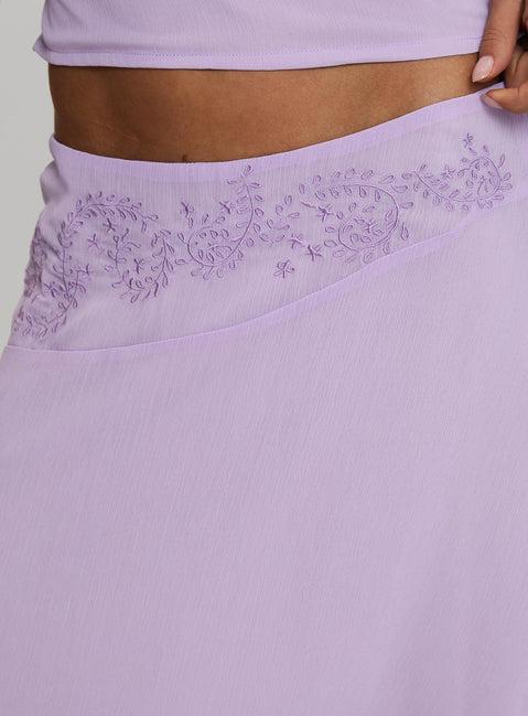 Pappilion Asymmetrical Skirt Lilac Product Image