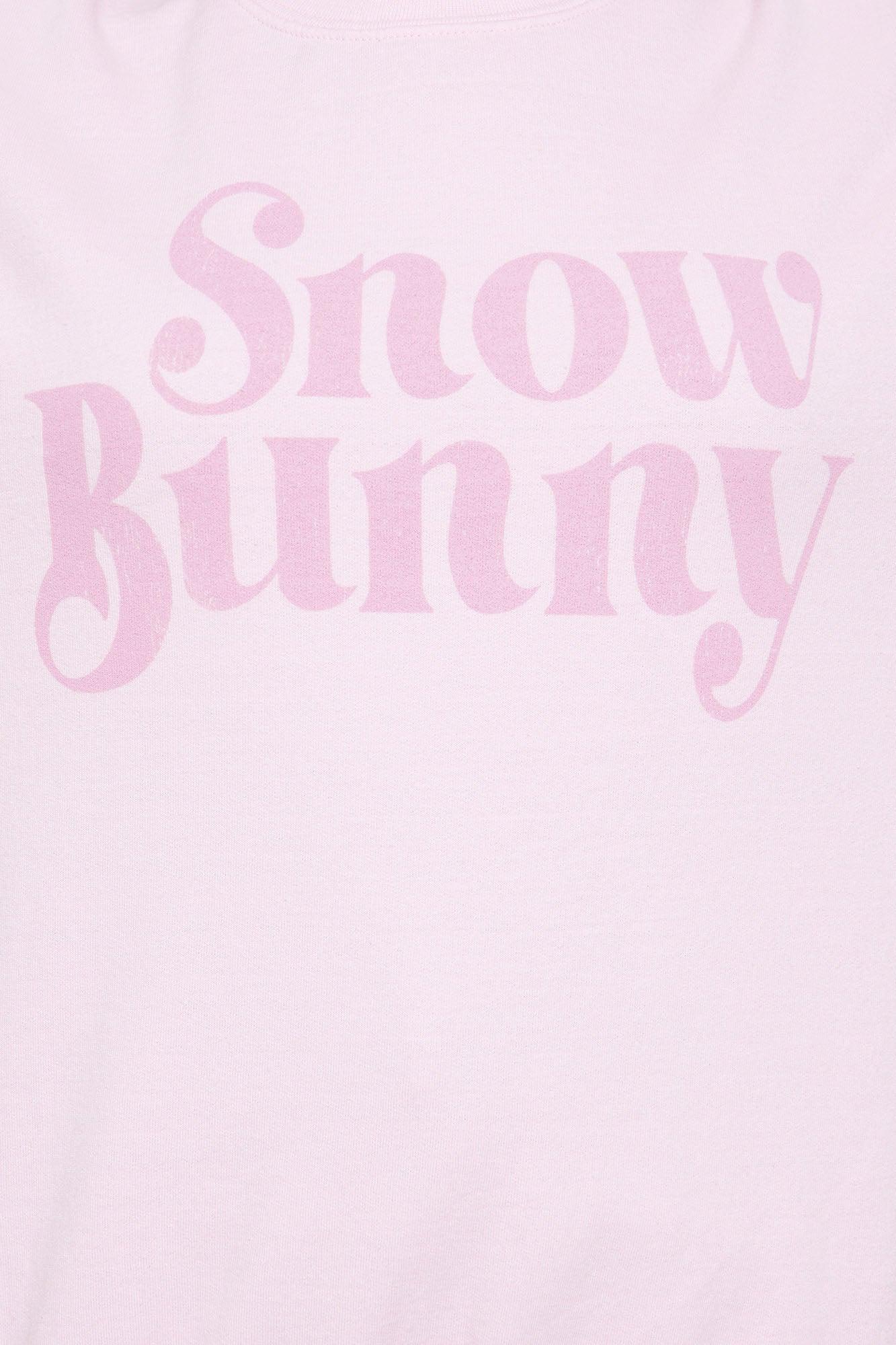 Snow Bunny Crew Neck Sweatshirt - Pink Product Image
