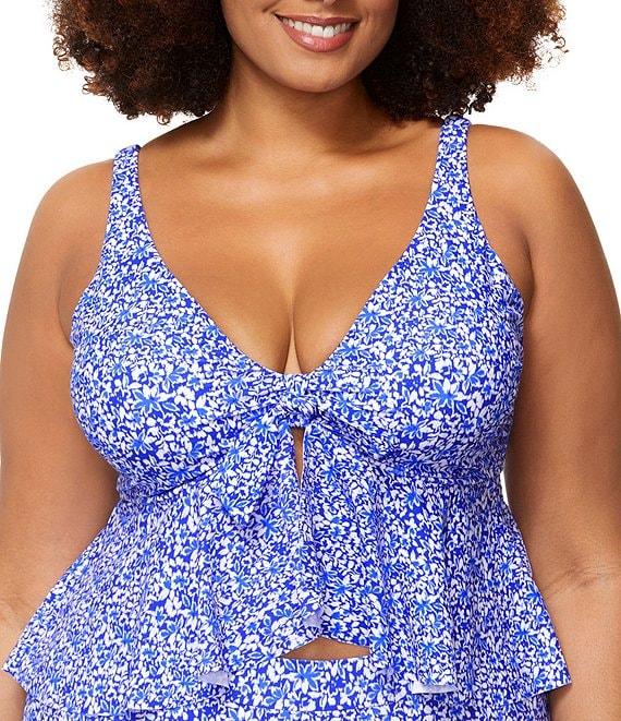 Raisins Curve Plus Size Amalfi Coast Island High Waist Swim Bottom Product Image