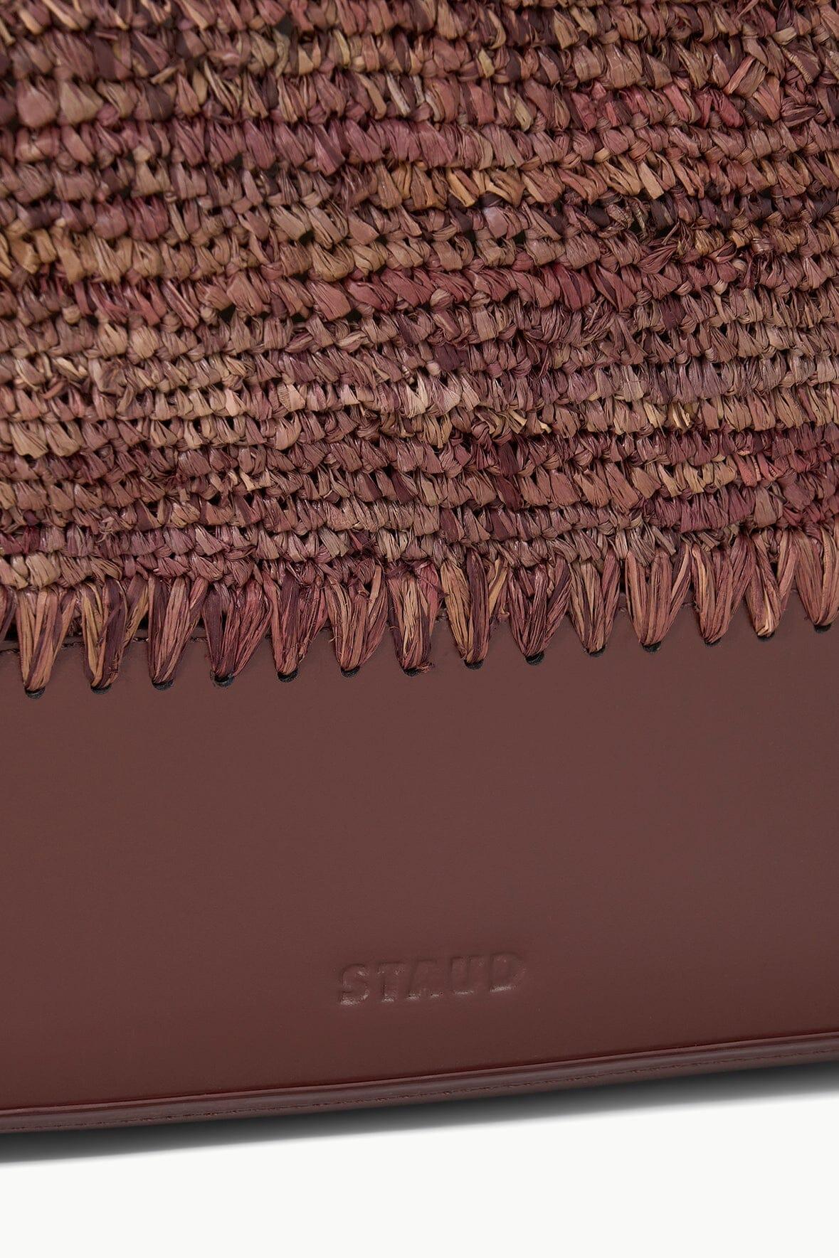 SQUILLO RAFFIA TOTE | MAHOGANY Product Image