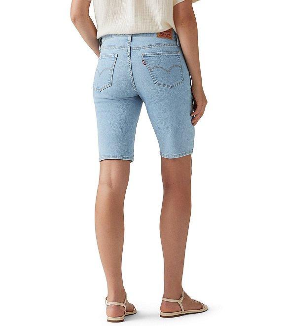 Levi's® Mid-Rise Shaping Bermuda Denim Shorts Product Image