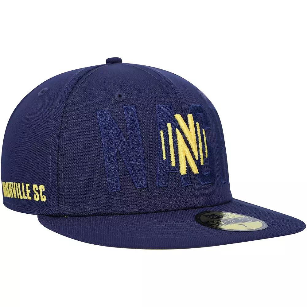 Men's New Era Navy Nashville SC Kick Off 59FIFTY Fitted Hat,  Product Image
